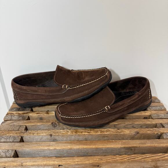 Vintage LL Bean Suede Moccasin Slip on Loafers. Casual, Preppy, Business. 8.5 main image 4